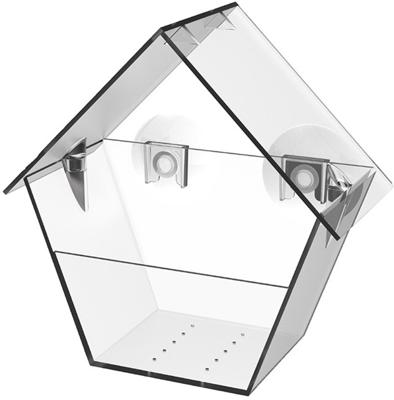Esschert Design raamvoederhuis 15x9.3x15.2 cm transparant Esschert Design raamvoederhuis 15x9.3x15.2 cm transparant