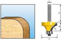Makita Accessoires afrondfrees+lag. hm 28,6mm s8 - d-11237 - thumbnail