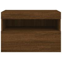 Tv-wandmeubel met LED-verlichting 60x30x40 cm bruineikenkleurig - thumbnail