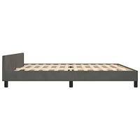 Bedframe zonder matras 200x200 cm fluweel donkergrijs - thumbnail