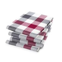 6x DDDDD theedoek 60x65 cm carre antraciet - thumbnail