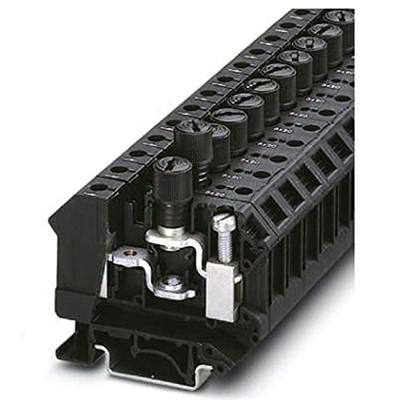 Phoenix Contact 3073953 Zekeringsdoorvoerklem 12 mm Schroeven Zwart 50 stuk(s)