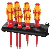 Wera 160 i/6 Schroevendraaierset Kraftform Plus Serie 100 + Houder, 6 -delig - 1 stuk(s) - 05006145001 - thumbnail
