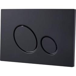 Saqu Loop bedieningspaneel mat zwart voor Geberit UP100