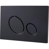 Saqu Loop bedieningspaneel mat zwart voor Geberit UP100 - thumbnail