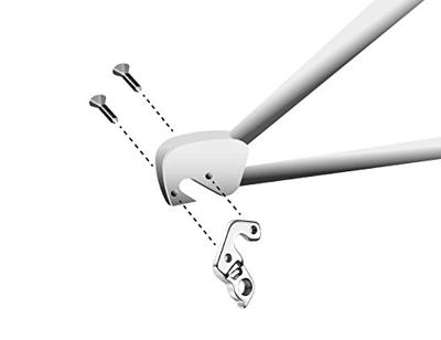 Union derailleurpad gh-163 scott met schroefset