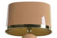 Bureaulamp DKD Home Decor Roze Gouden Metaal Ijzer 50 W (37 x 21 x 52 cm) - thumbnail