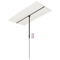 VidaXL Parasol met aluminium paal 180x110 cm zandwit - thumbnail