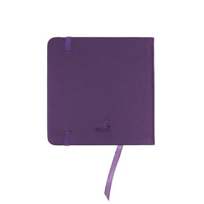Kangaro Schetsboek - Purple Heart - Hardcover - 80 vellen - 140g - Roomwit Papier met Elastiek en Lint