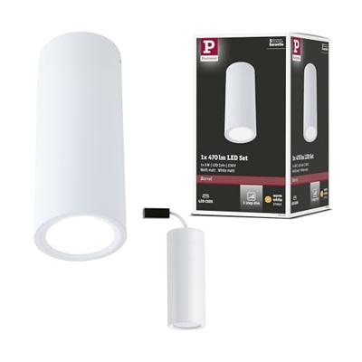 Paulmann 93105 Barrel LED-opbouwlamp LED 6 W Wit (mat) Paulmann 93105 Barrel LED-opbouwlamp LED 6 W Wit (mat)