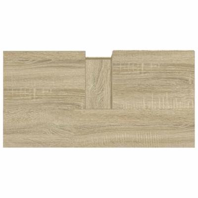 Wastafelkast 65x33x60 cm bewerkt hout sonoma eikenkleurig