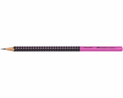 Faber Castell Grafietpotlood Grip 2001 - Zwart/Roze