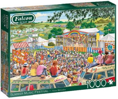 Falcon puzzel Summer Music Festival 37 cm karton 1000 stukjes Falcon puzzel Summer Music Festival 37 cm karton 1000 stukjes