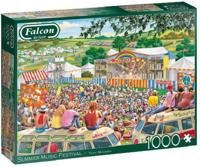 Falcon puzzel Summer Music Festival 37 cm karton 1000 stukjes - thumbnail