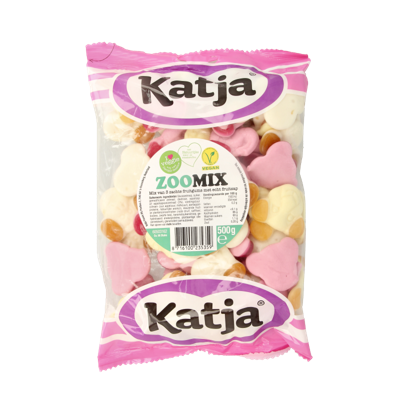 Katja Zoo mix zakje 500 Gram Katja Zoo mix zakje 500 Gram