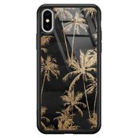iPhone XS Max glazen hardcase - Palmbomen - thumbnail