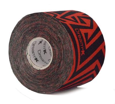 Dream K tape Tribe 5 cm x 5 meter rood-zwart