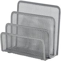 Q-CONNECT briefhouder 3 delig metaal zilver - thumbnail