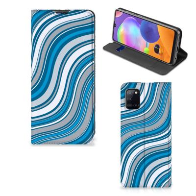 Samsung Galaxy A31 | Hoesje met Magneet | Waves Blue