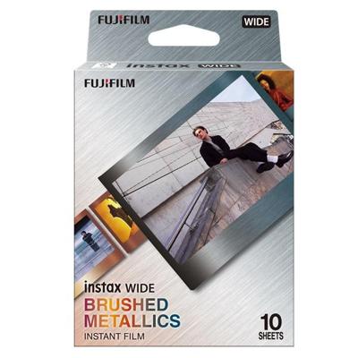 Fujifilm INSTAX Wide Color Film - brushed metal frame / 10 pack