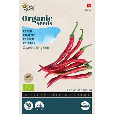 Zaden Organic Peper Cayenne long slim (BIO) Buzzy - Buzzy Zaden Organic Peper Cayenne long slim (BIO) Buzzy - Buzzy