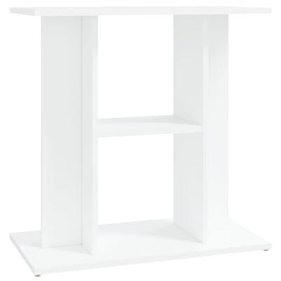 VidaXL Aquariumstandaard 60x30x60 cm bewerkt hout wit - thumbnail