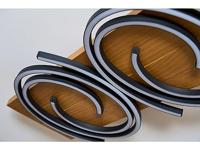 ECO-Light 9180-PL2 WO RIFIA LED-plafondlamp LED 25 W Hout, Zwart - thumbnail