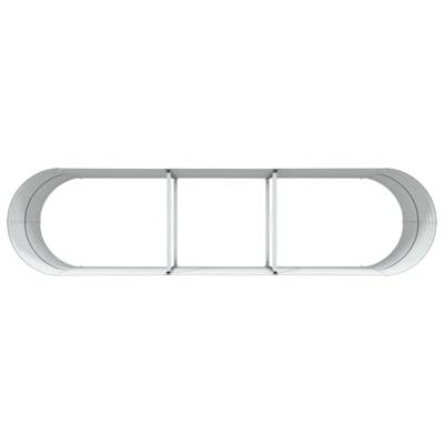 Verhoogde plantenbak Bruin 320 x 80 x 81 cm Staal