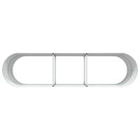 Verhoogde plantenbak Bruin 320 x 80 x 81 cm Staal - thumbnail