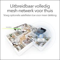 Netgear Orbi WiFi6 draadloze router Gigabit Ethernet Tri-band (2.4 GHz / 5 GHz / 5 GHz) Roestvrijstaal, Wit - thumbnail