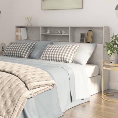 Hoofdbordkast 200x19x103,5 cm betongrijs Hoofdbordkast 200x19x103,5 cm betongrijs