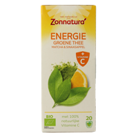 Zonnatura Energie groene thee met vitamine C bio 20 Zakjes - thumbnail