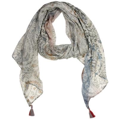 P-Modekontor Dames Sjaals in Katoen (Blauw)