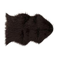 Tapijt DKD Home Decor Bruin Met huid 60 x 90 x 2 cm - thumbnail