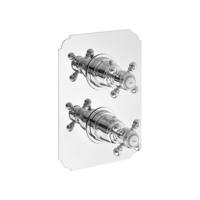 Douchekraan Inbouw Sapho Sassari Thermostatisch Afbouwdeel 2-weg Chroom (incl. inbouwdeel) - thumbnail