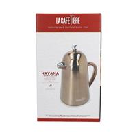 La Cafetière Cafetiere Havana RVS / Copper - Dubbelwandig - 1 Liter / 7 kops - thumbnail