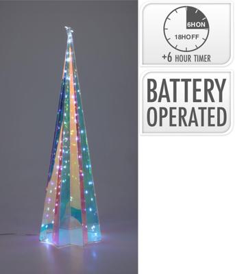 Kegel regenboog led 60 cm kerstversiering Nampook - Nampook