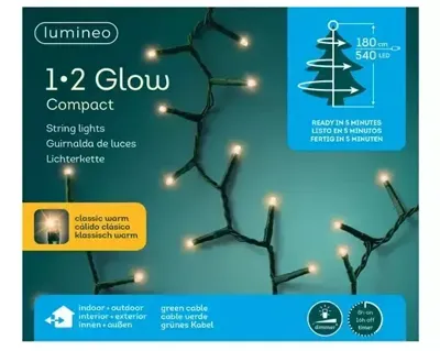 Lumineo Compact 1-2glow led 1,80m - 540l klassiek warm Lumineo Compact 1-2glow led 1,80m - 540l klassiek warm