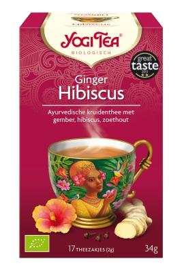 Yogi Tea Yogi Tea Ginger Hibiscus Bio (17st)