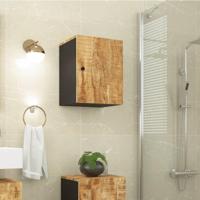 Badkamerwandkast 38x33x48 cm massief mangohout - thumbnail