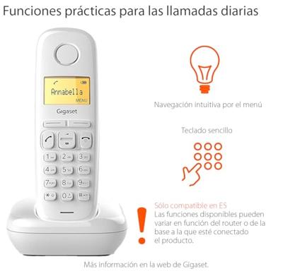 Draadloze telefoon Gigaset A170 Wit Wireless 1,5" Draadloze telefoon Gigaset A170 Wit Wireless 1,5"