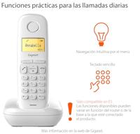 Draadloze telefoon Gigaset A170 Wit Wireless 1,5" - thumbnail