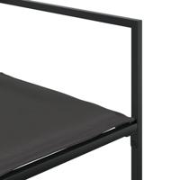 13-delige Tuinset met kussens textileen zwart - thumbnail