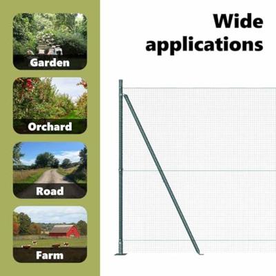 VidaXL Afrasteringspaal groen 10 x 1,6 m (16 x 16 mm gaas)