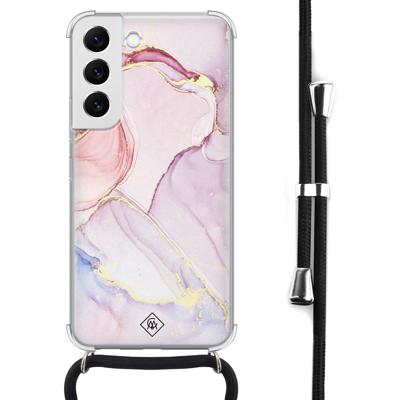 Samsung Galaxy S22 hoesje met koord - Purple sky