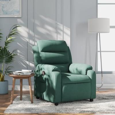 Fauteuil verstelbaar stof donkergroen