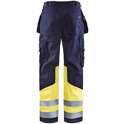 Blåkläder Multinorm werkbroek 14791514 | Marine/High-Vis Geel | Maat 56 - 7330509551714