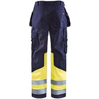 Blåkläder Multinorm werkbroek 14791514 | Marine/High-Vis Geel | Maat 56 - 7330509551714 - thumbnail