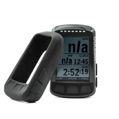 Casecentive Silicone hoesje Wahoo ELEMNT BOLT V2 met screenprotector zwart