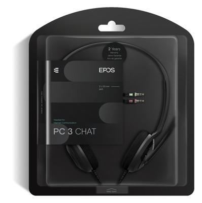 Hoofdtelefoon met microfoon Sennheiser Pc 3 Chat Zwart